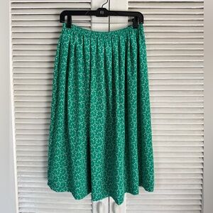 Leslie Fay Teal A-Line Skirt